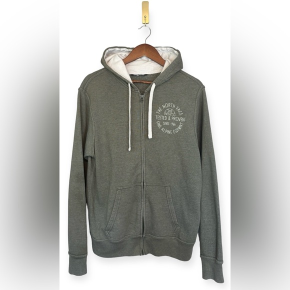 THE NORTH FACE Fine Alpine Equipment Full Zip‎ Green Hoodie Jacket Men Medium - Picture 1 of 14